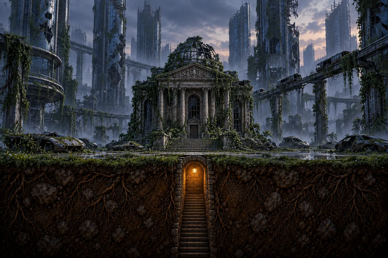 Город X-City в тумане